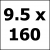 BROCA SDS PLUS 08 09.5 X 160MM