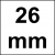 CHAVE COMBINADA 02 26MM (ROBUST)