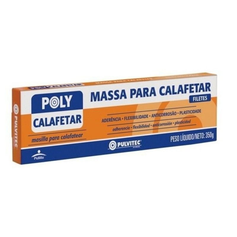 MASSA CALAFETAR FILETE 350g CINZA (PULVITEC)