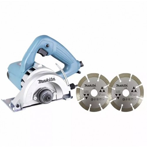 SERRA MÁRMORE 1300W 13800RPM 32MM C/DOIS DISCOS MANG.4100NH3ZX2BR 127V (MAKITA)