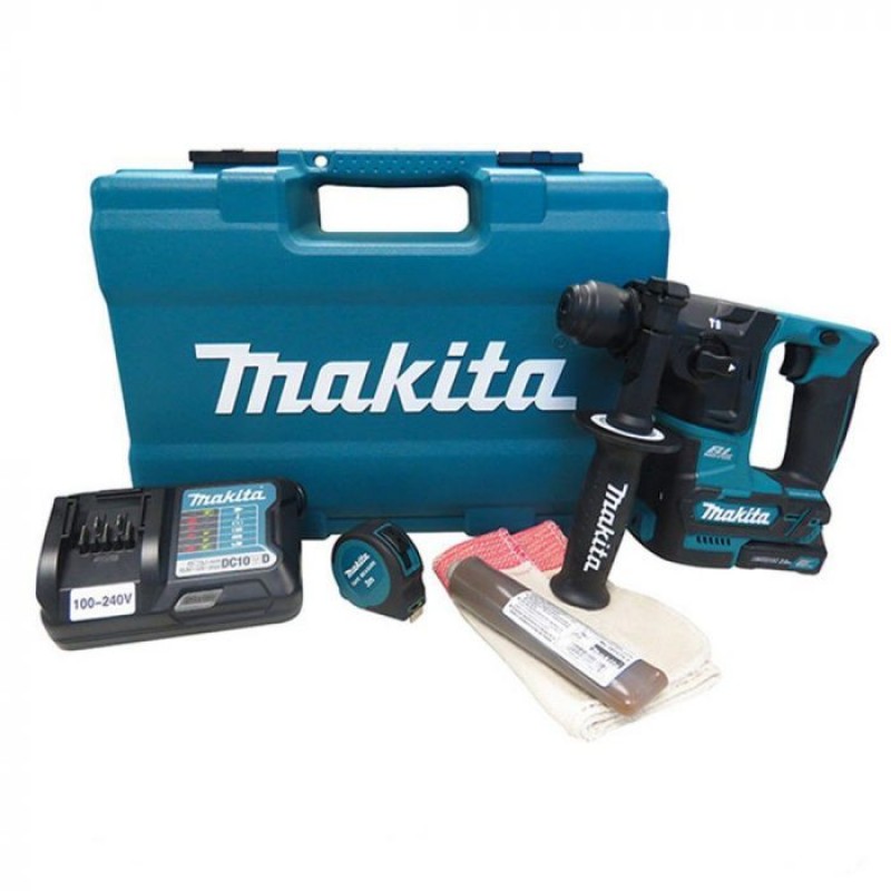 MARTELETE ROTATIVO ROMPEDOR C/KIT DE BROCA C/ 1BATERIA 12V HR166DWAXI (MAKITA)