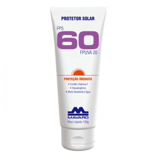 PROTETOR SOLAR FPS 60 120G (MAVARO)