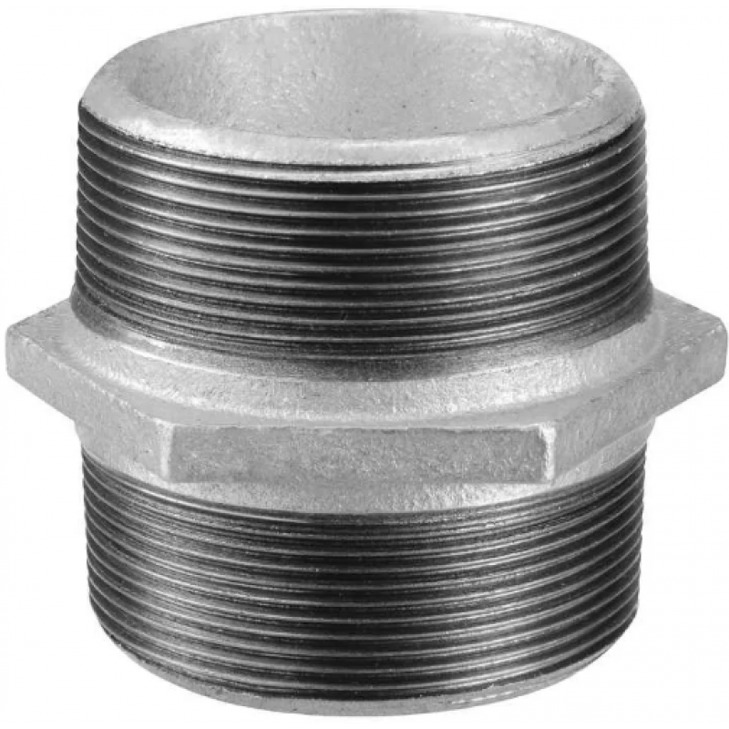 NIPLE COM ROSCA DUPLO 1.1/4" GALVANIZADO (TUPY) Series