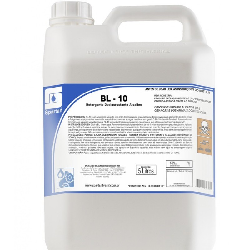 DETERGENTE E DESENGRAXANTE BL-10 5Lts (SPARTAN)