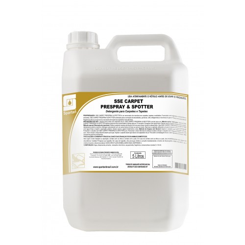 DETERGENTE SSE CARPET PRESPRAY E SPOTTER 5LTS (SPARTAN)