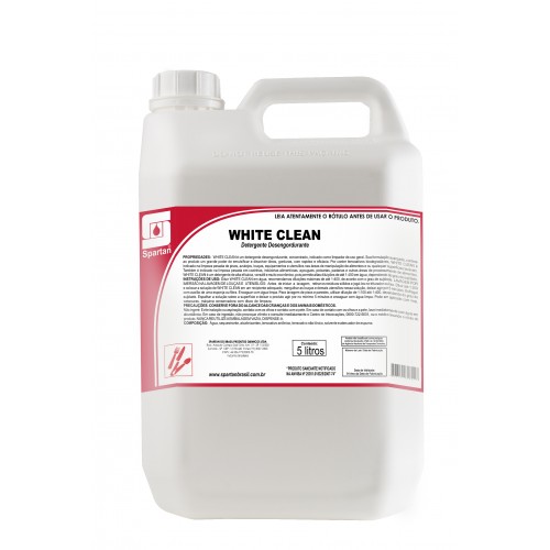 DETERGENTE E DESENGORDURANTE NEUTRO WHITE CLEAN  5LTs (SPARTAN)