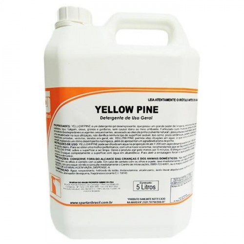 DETERGENTE GEL DESENGRAXANTE  YELLOW PINE 5LTs (SPARTAN)