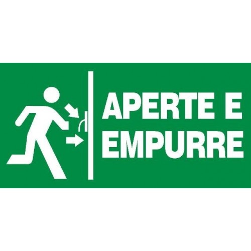 PLACA FOTOLU. AUTO EXTINGUÍVEL APERTE E EMPURRE 30x18 (DESTAK)