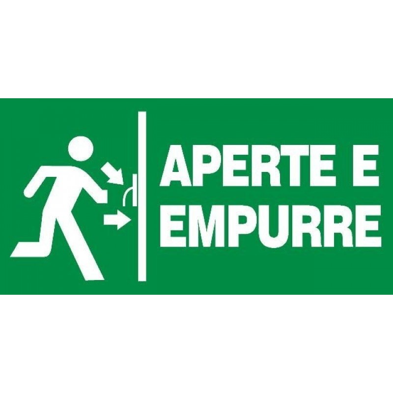 PLACA FOTOLU. AUTO EXTINGUÍVEL APERTE E EMPURRE 30x18 (DESTAK)