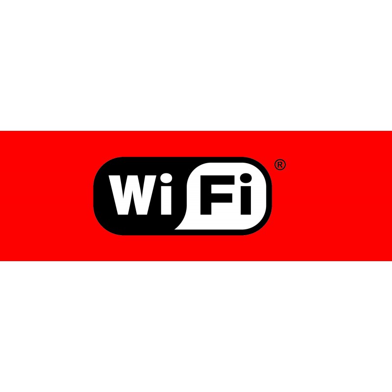 PLACA PVC WI-FI 10 X 30 CM (EMPLAC)