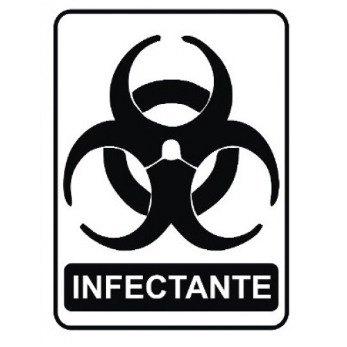 ADESIVO PARA COLETA SELETIVA LIXO INFECTANTE (MULTPLACAS)