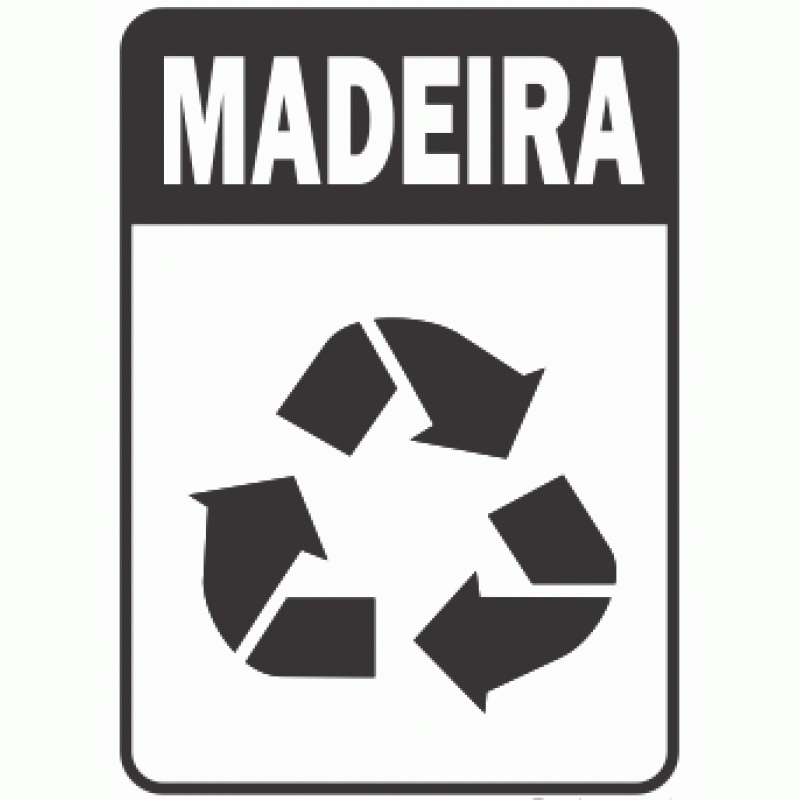 ADESIVO PARA COLETA SELETIVA MADEIRA (MULTPLACAS)