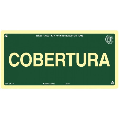 PLACA FOTOLU. AUTO EXTINGUÍVEL PAVIMENTO COBERTURA 19,5 X 19,5 (DESTAK)