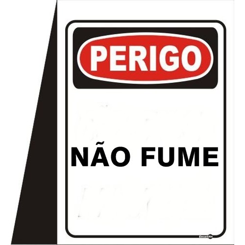 CAVALETE PVC NÃO FUME 40 X 35 (DESTAK)