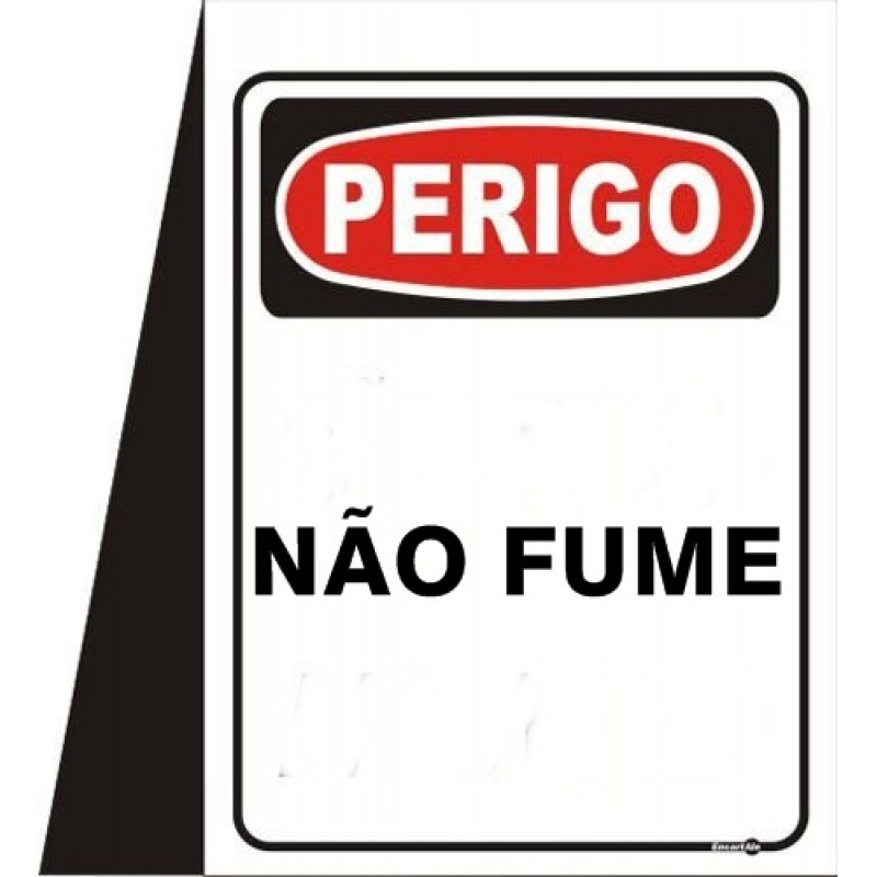 CAVALETE PVC NÃO FUME 40 X 35 (DESTAK)