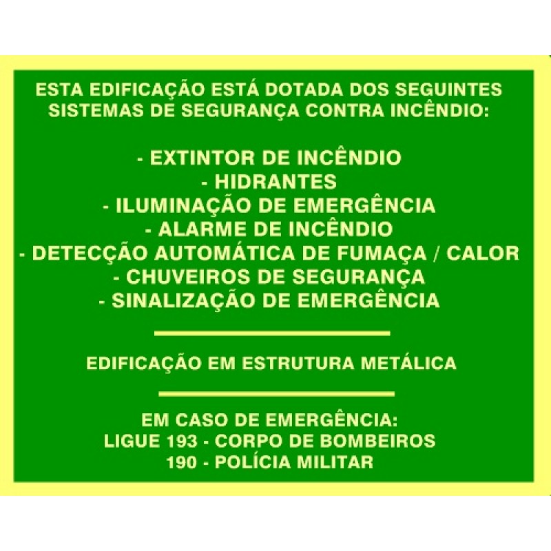 PLACA PVC INDICAÇÕES DO EDIFÍCIO 50 X 40 (MULTPLACAS)