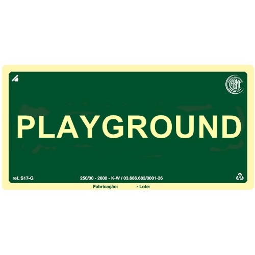 PLACA FOTOLU. AUTO EXTINGUÍVEL PAVIMENTO PLAYGROUND 19,5 X 19,5 (DESTAK)