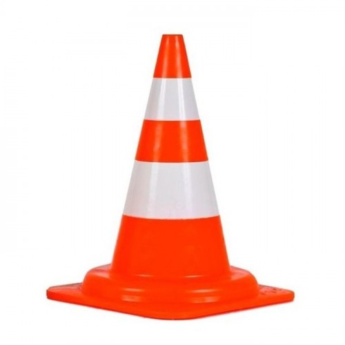 CONE SINALIZAÇÃO PVC 50 CM LA/BR (KTELI)